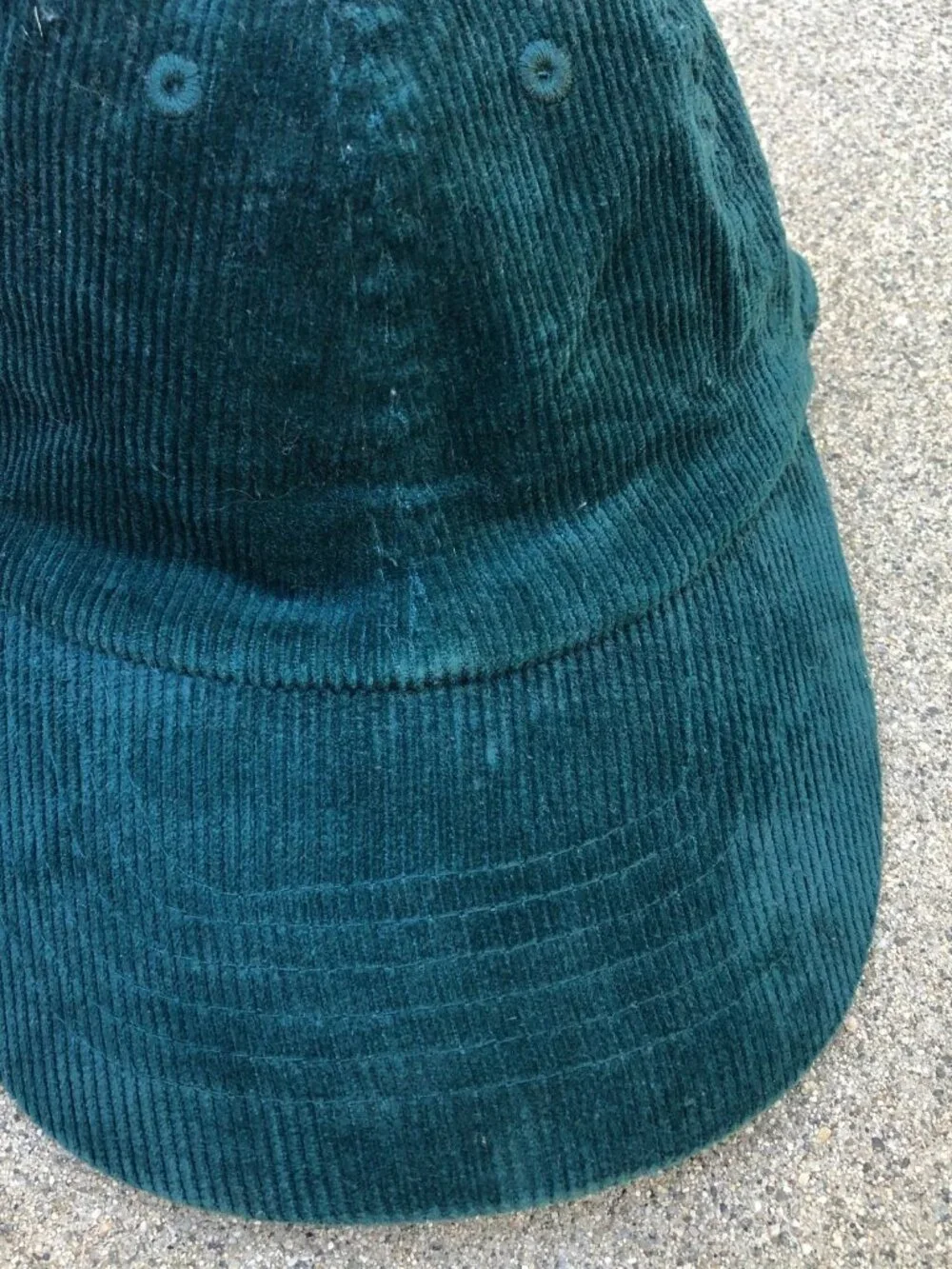 Vintage AEROPOSTALE Corduroy Hat Women's Adjustable Cap Green